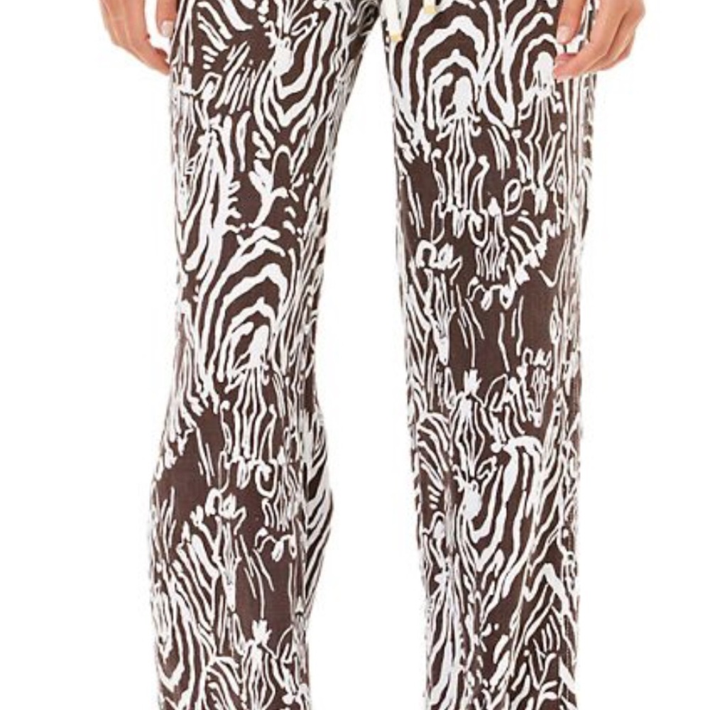 Lilly Pulitzer The Beach Pant. Size XL brown zebra - Picture 10 of 11